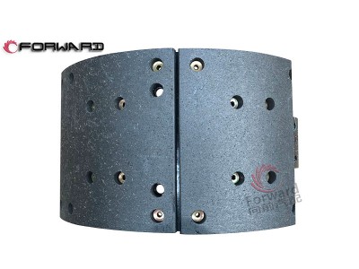 HD90129340422 制动蹄总成,Brake shoe assembly,济南向前汽车配件有限公司