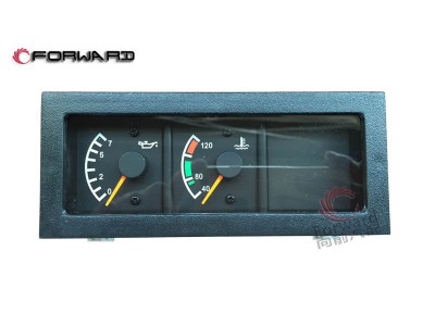 DZ9100586016 油压-水温组合表,Combined Oil Pressure - Water Temperature Gauge,济南向前汽车配件有限公司