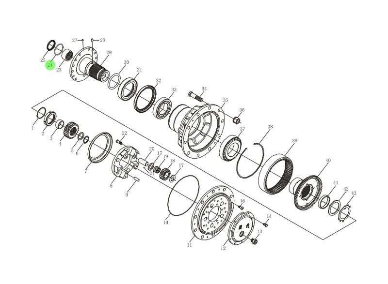 Q43870 孔用钢丝挡圈,Retaining ring,济南向前汽车配件有限公司