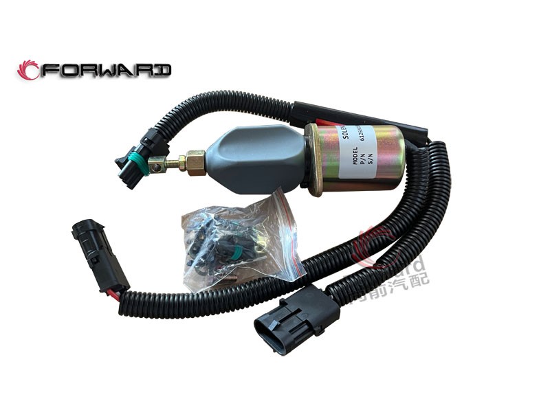 612600180175 停车电磁铁,Power off parking solenoid valve,济南向前汽车配件有限公司