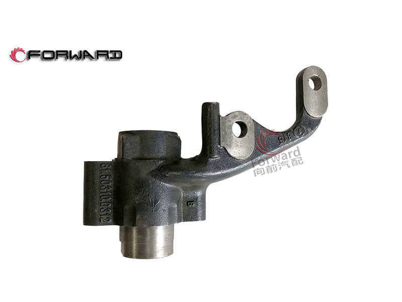 SHACMAN HANDE HD9.5T 行走前橋系統(tǒng) 81.50310.0312 分泵支架(右)/81.50310.0312 分泵支架(右)