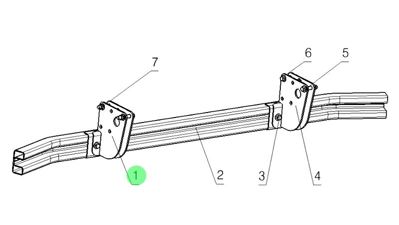 DZ98149643013  左支架总成,Left bracket assembly,济南向前汽车配件有限公司
