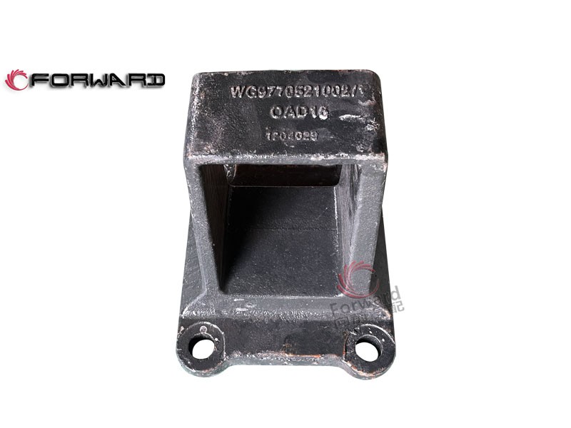WG9770521002 后板簧右前支架,Right front bracket of rear spring steel plate,济南向前汽车配件有限公司