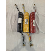 廠家現(xiàn)貨供應(yīng) 7芯15芯汽車拖掛車螺旋電纜 PU聚酯耐磨抗拉