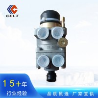 廠家現(xiàn)貨重卡配件 陜汽德龍制動(dòng)總閥DZ9100360080 四孔剎車總泵