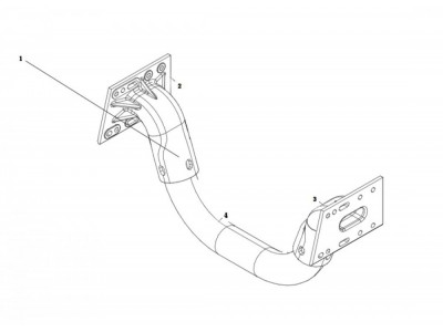 DZ96259510399  管状横梁总成,Tubular crossbeam assembly,济南向前汽车配件有限公司
