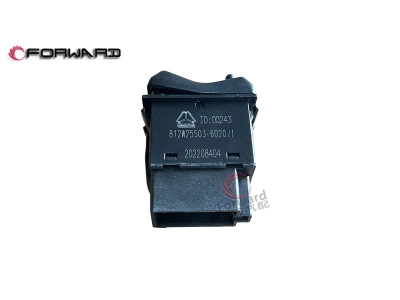 812W25503-6020  轮间差速锁开关,Inter-wheel differential lock switch,济南向前汽车配件有限公司