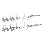16JS260T-1701057中间轴止动环