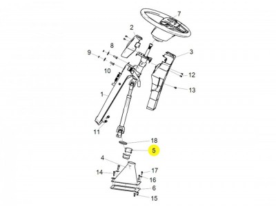 LG9716470010  转向管柱衬套,Steering column bushing,济南向前汽车配件有限公司