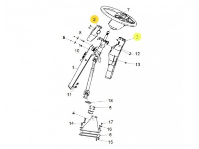 LG9716470180/181  转向柱护罩（前后）,Steering column guards (front and rear),济南向前汽车配件有限公司