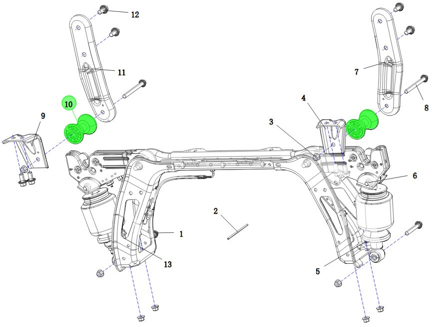 DZ16251443048  锁止限位块总成,Lock the limit block assembly,济南向前汽车配件有限公司