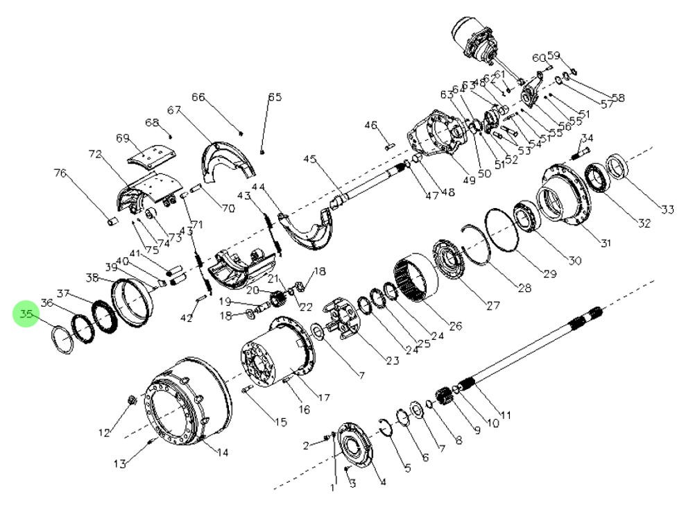 81.35720.0005  挡圈,Retaining ring,济南向前汽车配件有限公司