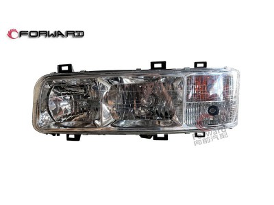 WG9125720001 左前照灯总成,Left headlamp assembly,济南向前汽车配件有限公司