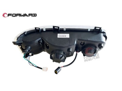 WG9125720001 左前照灯总成,Left headlamp assembly,济南向前汽车配件有限公司