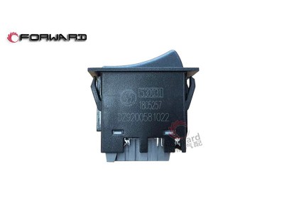 DZ9200581022  后工作灯翘板开关,Rear work light rocker switch,济南向前汽车配件有限公司