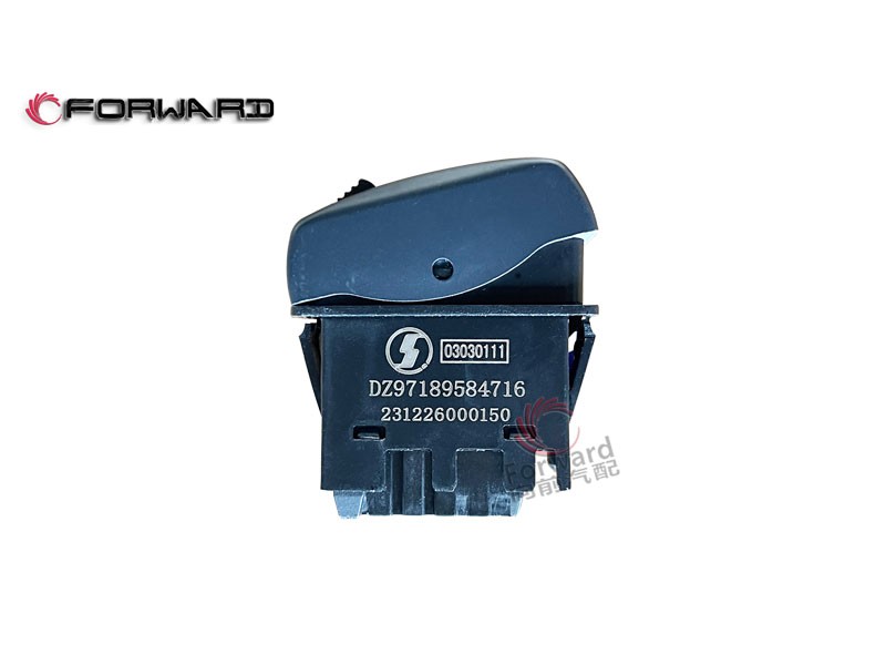 SHACMAN X3000 車身駕駛室電器系統(tǒng) DZ97189584716 輪間差速鎖開關(guān)/DZ97189584716 輪間差速鎖開關(guān)