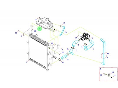 L1130410101A0 副水箱总成,Auxiliary water tank assembly,济南向前汽车配件有限公司