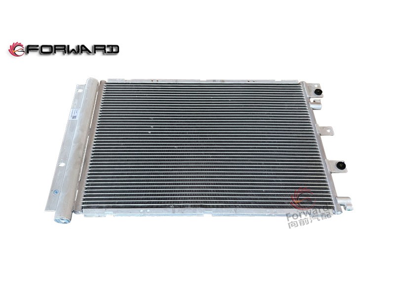 DZ13241824370 过冷式冷凝器总成（集成干燥罐）,Subcooled condenser assembly (integrated drying tank),济南向前汽车配件有限公司