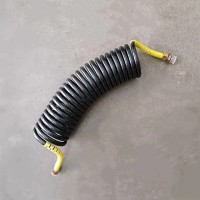 德龍F(tuán)3000新M3000X3000掛車氣管螺旋管總成黃紅管子