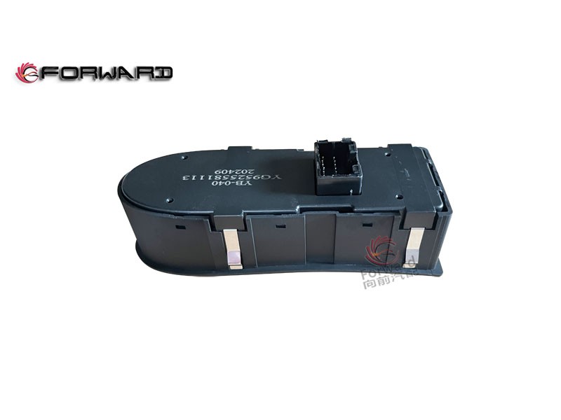 YG9525581113 左门控开关(豪华版),Left door control switch (Deluxe Edition),济南向前汽车配件有限公司