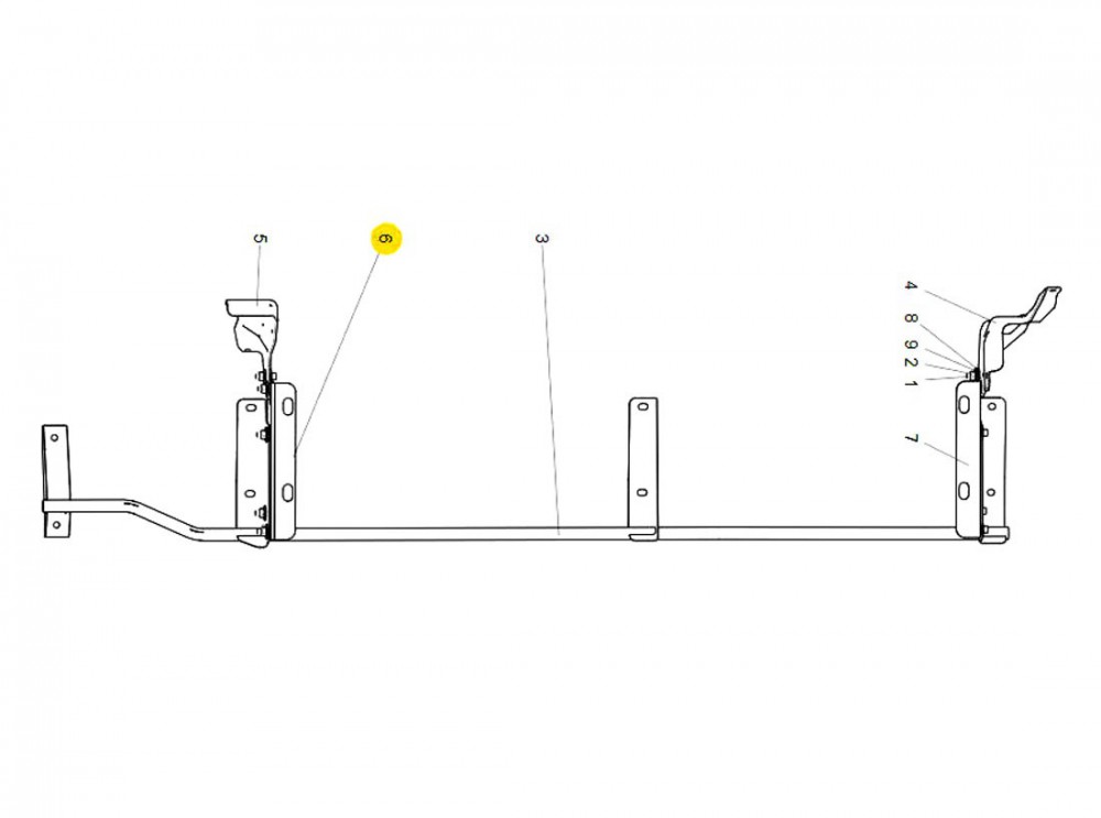 811W62910-0224 左支架,Left bracket,济南向前汽车配件有限公司