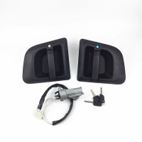 德龙X3000外把手点火锁总成三锁合一钥匙通用门锁