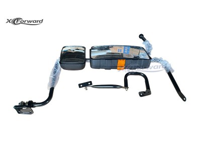 DZ13241771201 右后视镜带支架总成,Right rearview mirror assembly,济南向前汽车配件有限公司