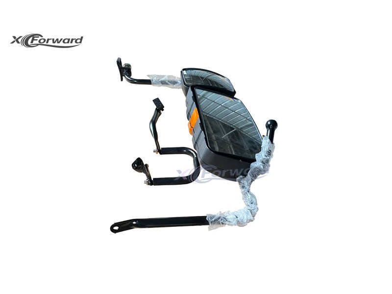 DZ13241771201 右后视镜带支架总成,Right rearview mirror assembly,济南向前汽车配件有限公司