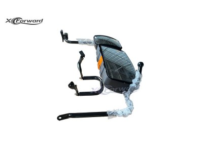 DZ13241771201 右后视镜带支架总成,Right rearview mirror assembly,济南向前汽车配件有限公司