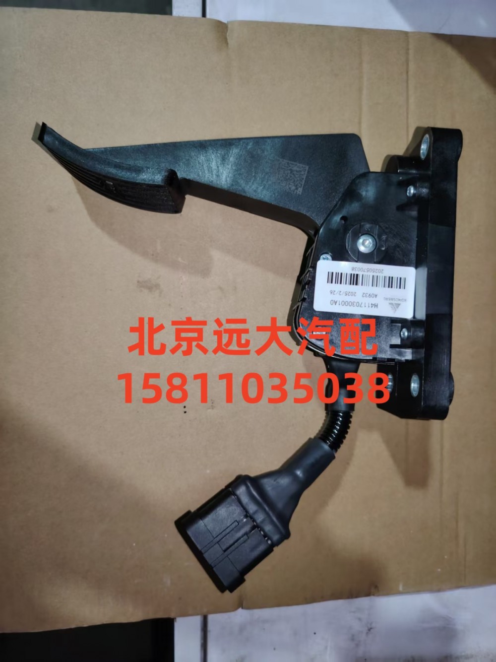 H4117030001A0,油门踏板总成(电子),北京远大汽车配件有限公司