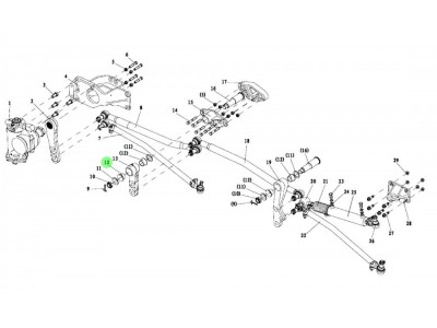 DZ95319431216  摇臂衬套,Busbar of rocker arm,济南向前汽车配件有限公司