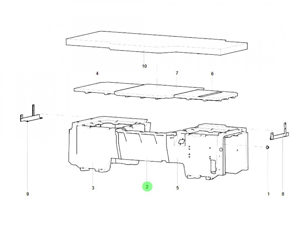 YZ166257000092  工具箱前挡板,Front panel of the toolbox,济南向前汽车配件有限公司