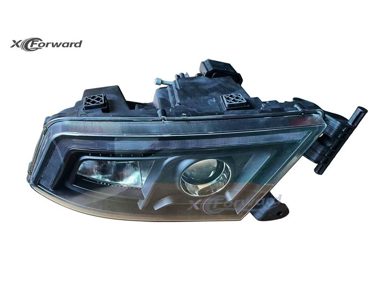 AZ962272000010  LED左前照灯总成-非金属保险杠/黑框,LED left headlamp assembly,济南向前汽车配件有限公司