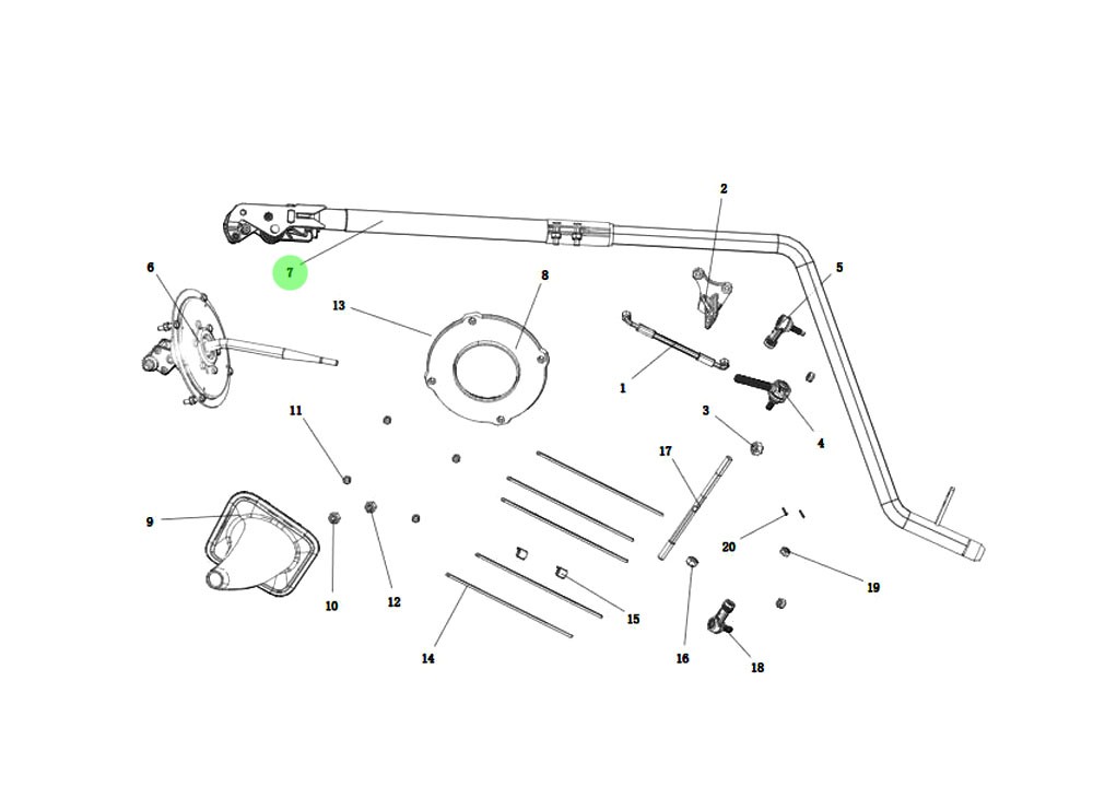 DZ95259240332  硬杆连接管总成,Hard rod connecting pipe assembly,济南向前汽车配件有限公司