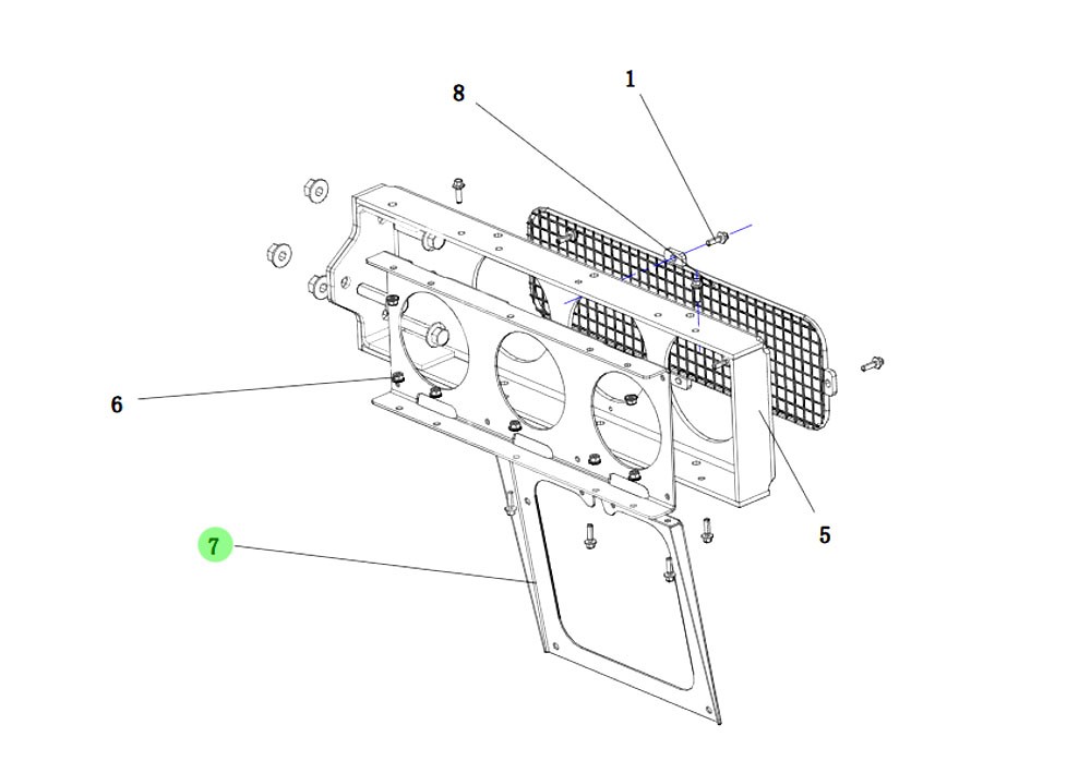 DZ93189940037  牌照安装板,License plate installation plate,济南向前汽车配件有限公司