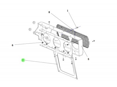 DZ93189940037  牌照安装板,License plate installation plate,济南向前汽车配件有限公司