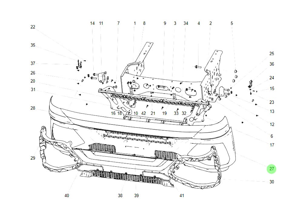 WG9525930201 保险杠,Bumper,济南向前汽车配件有限公司