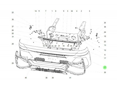 WG9525930201 保险杠,Bumper,济南向前汽车配件有限公司