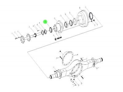 FG7103001657+010 后轮毂外轴承,Rear hub outer bearing,济南向前汽车配件有限公司