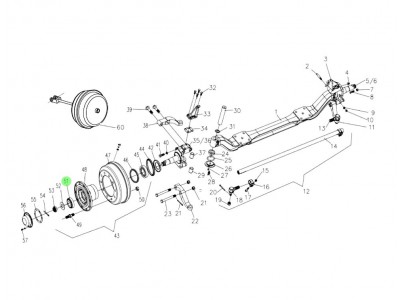 AZ400500430016+116 轮毂外轴承,Hub outer bearing,济南向前汽车配件有限公司