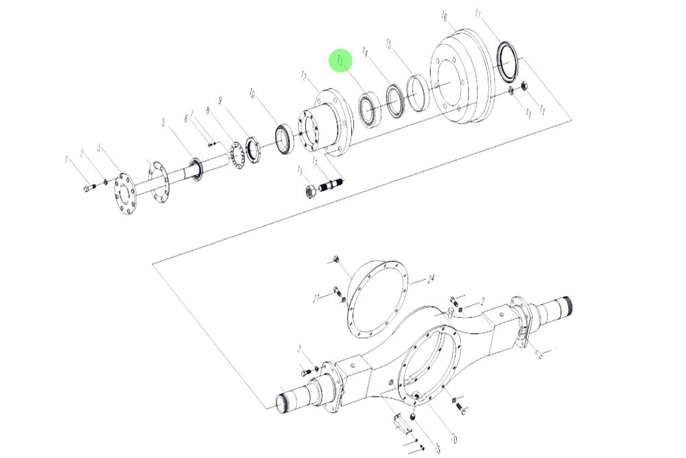 FG7103207285+005 后轮毂内轴承,Rear hub inner bearing,济南向前汽车配件有限公司
