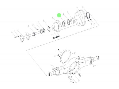 FG7103207285+005 后轮毂内轴承,Rear hub inner bearing,济南向前汽车配件有限公司