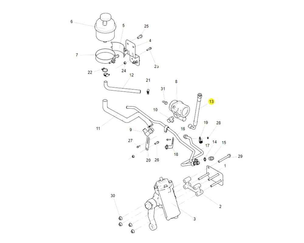 FG9831470412  高压软管,High-pressure hose,济南向前汽车配件有限公司