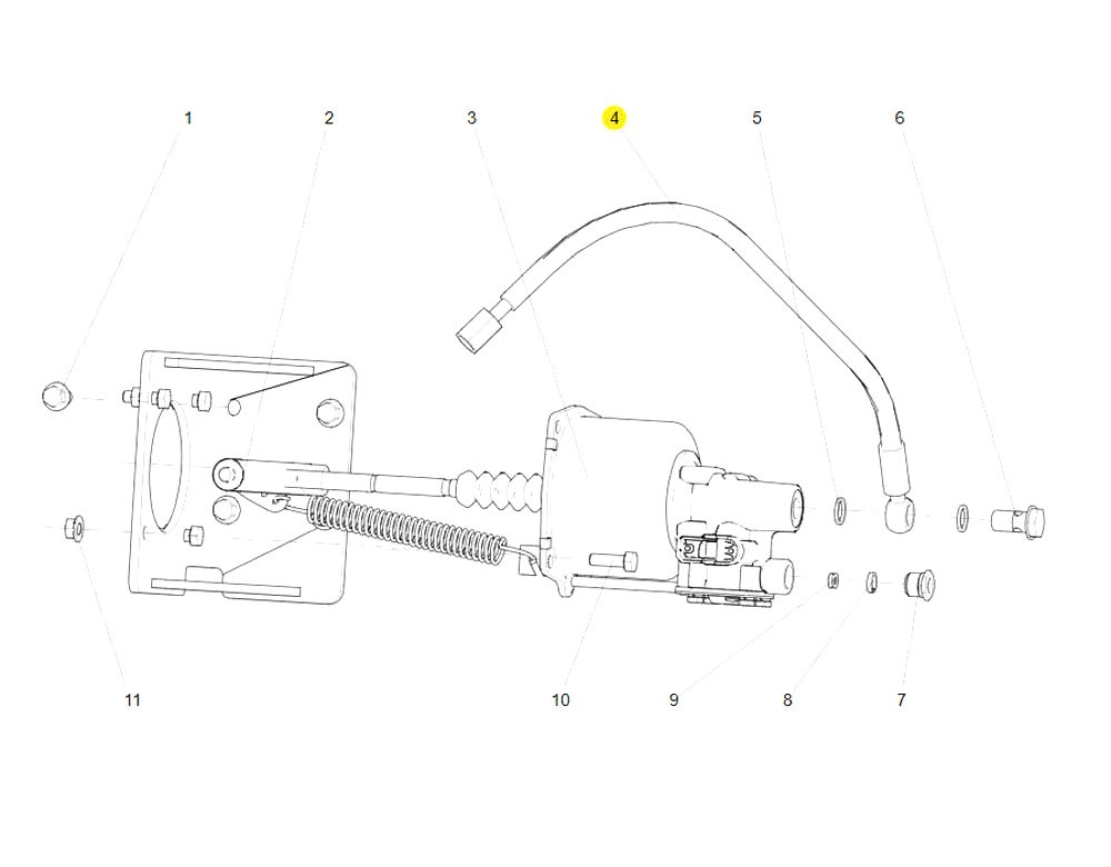 LG9704230451 转向高压软管,Steering high-pressure hose,济南向前汽车配件有限公司