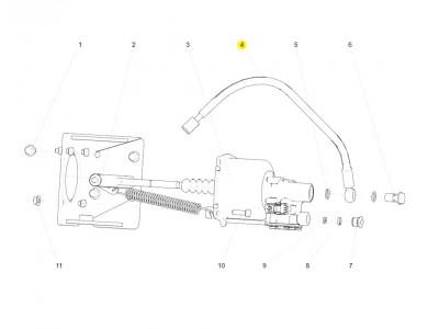 LG9704230451 转向高压软管,Steering high-pressure hose,济南向前汽车配件有限公司