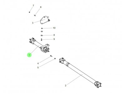 FG9805310615  中间传动轴,Intermediate drive shaft,济南向前汽车配件有限公司