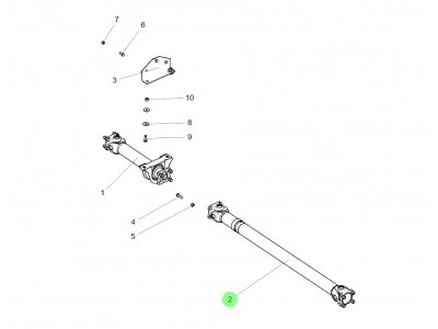FG9804311540 传动轴,transmission shaft,济南向前汽车配件有限公司