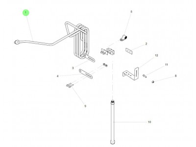 FG9804360954    Φ12盘型钢管总成,Φ12 coiled steel pipe,济南向前汽车配件有限公司