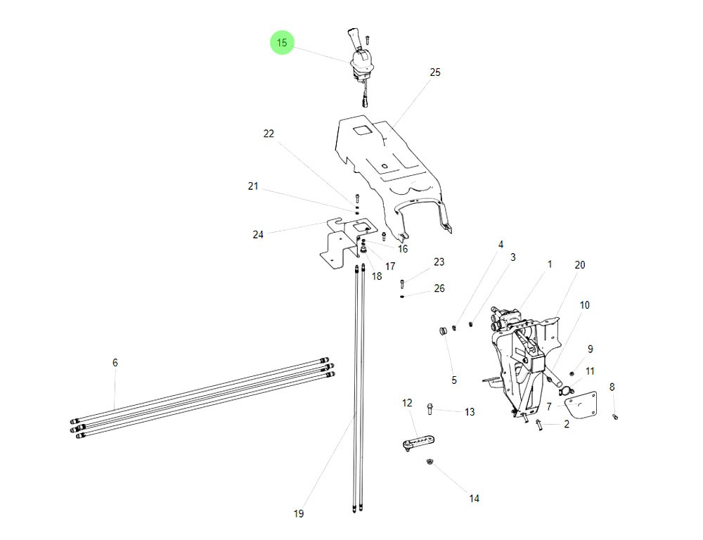 FG9804364010  手制动阀（带传感器）,Manual brake valve (with sensor),济南向前汽车配件有限公司