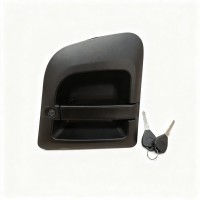 德龙X3000车门外把带锁芯(右)DZ14251340051 驾驶室外把手外拉手车门锁车门把手外开门